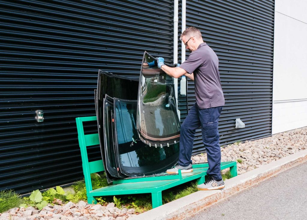 Recyclage de pare-brise