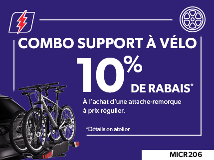 MICR206 - COMBO SUPPORT À VÈLO 10% DE RABAIS